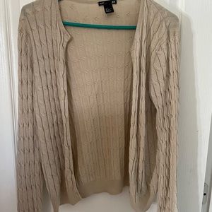H&M Tan Cardigan Sweater